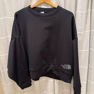 The North Face Black Crewneck Sweatshirt with Logo